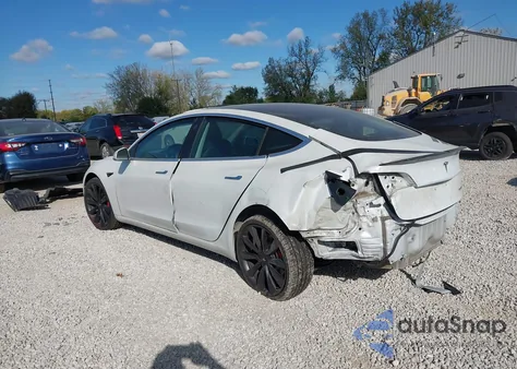 2020 Tesla Model 3 Performance Dual Motor All-Wheel Drive from USA, damaged, VIN 5YJ3E1EC7LF623838